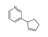 3-(3-pyridyl)cyclopentene结构式