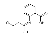 2-[(3-Chloropropanoyl)amino]benzoic acid structure