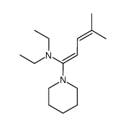 1-diethylamino-1-piperidino-4-methyl-1,3-pentadiene结构式