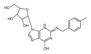 9-[(2R,3R,4S,5R)-3,4-dihydroxy-5-(hydroxymethyl)oxolan-2-yl]-2-[(4-methylphenyl)methylamino]-3H-purin-6-one Structure