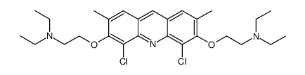 4,5-dichloro-3,6-bis<2-(diethylamino)ethoxy>acridine结构式