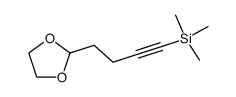 2-[4-(trimethylsilyl)-3-butynyl]-1,3-dioxolane Structure