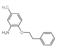 Benzenamine, 5-methyl-2-(2-phenylethoxy)- (9CI) Structure