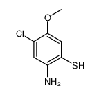 2-amino-4-chloro-5-methoxybenzenethiol结构式