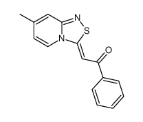 6-methyl-3-benzoylmethylene-3H-pyrido[2,1-c][1,2,4]thiadiazole结构式