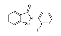 2-(2-Fluorophenyl)-1,2-benzisoselenazol-3(2H)-one结构式
