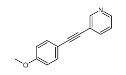 3-[2-(4-methoxyphenyl)ethynyl]pyridine结构式