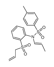 N-[2-(allylsulfonyl)phenyl]-4-methyl-N-(1-propenyl)benzenesulfonamide Structure