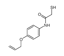 N-(4-prop-2-enoxyphenyl)-2-sulfanylacetamide结构式