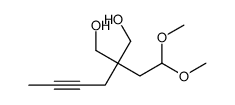 2-but-2-ynyl-2-(2,2-dimethoxyethyl)propane-1,3-diol Structure