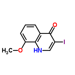 3-Iodo-8-methoxy-4-quinolinol Structure