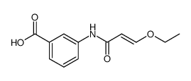 (E)-3-(3-ethoxyacrylamido)benzoic acid结构式