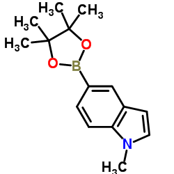 1-METHYL-5-(4,4,5,5-TETRAMETHYL-1,3,2-DIOXABOROLAN-2-YL)-1H-INDOLE Structure