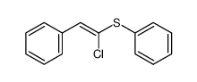 (1-chloro-2-phenylvinyl)(phenyl)sulfane结构式
