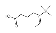 5-(trimethylsilyl)hept-5-enoic acid结构式