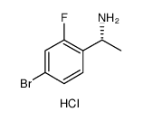 (R)-1-(4-bromo-2-fluorophenyl)ethanamine hydrochloride structure