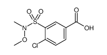 4-CHLORO-3-[[METHOXY(METHYL)AMINO]SULFONYL]BENZOIC ACID Structure
