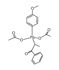 (p-methoxyphenyl)-α-methylphenacyllead diacetate结构式