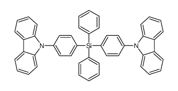 9,9'-[(diphenylsilanediyl)bis(4,1-phenylene)]bis-9H-carbazole结构式