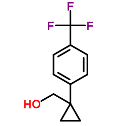 [1-(4-TRIFLUOROMETHYL-PHENYL)-CYCLOPROPYL]-METHANOL Structure