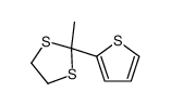 2-methyl-2-(2-thienyl)-1,3-Dithiolane结构式