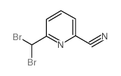 6-(dibromomethyl)picolinonitrile structure