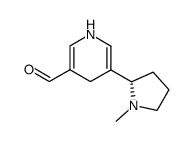 (S)-5-(1-methylpyrrolidin-2-yl)-1,4-dihydropyridine-3-carbaldehyde Structure