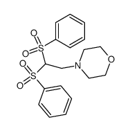 4-(2,2-bis(phenylsulfonyl)ethyl)morpholine Structure