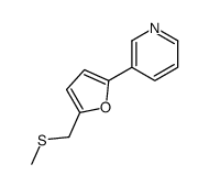 3-[5-(methylsulfanylmethyl)furan-2-yl]pyridine结构式