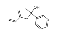 4-methylene-2-phenyl-5-hexen-2-ol结构式