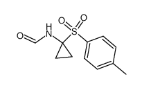 1-Formylamino-1-(toluol-4-sulfonyl)-cyclopropan结构式