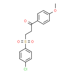 3-[(4-Chlorophenyl)sulfonyl]-1-(4-methoxyphenyl)-1-propanone Structure