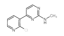 4-(2-氯-3-吡啶)-n-甲基-2-嘧啶胺结构式