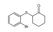 2-(2-bromophenylsulfanyl)cyclohexanone Structure