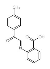 2-[[2-(4-methylphenyl)-2-oxo-ethylidene]amino]benzoic acid structure