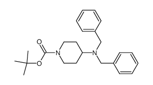 1,1-dimethylethyl 4-[bis(phenylmethyl)amino]-1-piperidinecarboxylate Structure