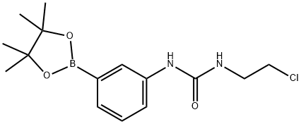 3-(2-chloroethyl)-1-[3-(4,4,5,5-tetramethyl-1,3,2-dioxaborolan-2-yl)phenyl]urea Structure