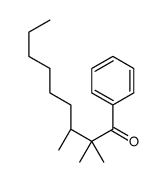 (3R)-2,2,3-trimethyl-1-phenylnonan-1-one结构式
