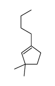 1-butyl-3,3-dimethylcyclopentene结构式