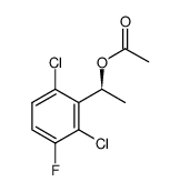 (1S)-1-(2,6-dichloro-3-fluorophenyl)ethyl acetate结构式