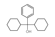 Benzenemethanol, a,a-dicyclohexyl- Structure
