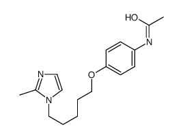 N-[4-[5-(2-methylimidazol-1-yl)pentoxy]phenyl]acetamide结构式
