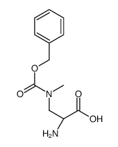 (2S)-2-amino-3-[methyl(phenylmethoxycarbonyl)amino]propanoic acid结构式