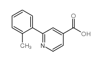 2-(2-甲基苯基)-异烟酸结构式