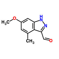 6-Methoxy-4-methyl-1H-indazole-3-carbaldehyde Structure