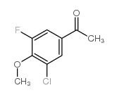 3'-CHLORO-5'-FLUORO-4'-METHOXYACETOPHENONE structure