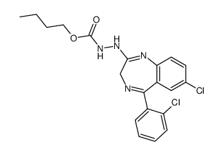 2--7-chloro-5-(2-chlorophenyl)-3H-1,4-benzodiazepine结构式