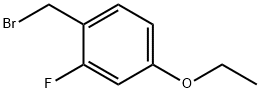 1-(bromomethyl)-4-ethoxy-2-fluorobenzene结构式