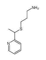 3-(1-pyridin-2-ylethylsulfanyl)propan-1-amine结构式