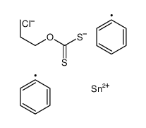 O-propyl [chloro(diphenyl)stannyl]sulfanylmethanethioate Structure